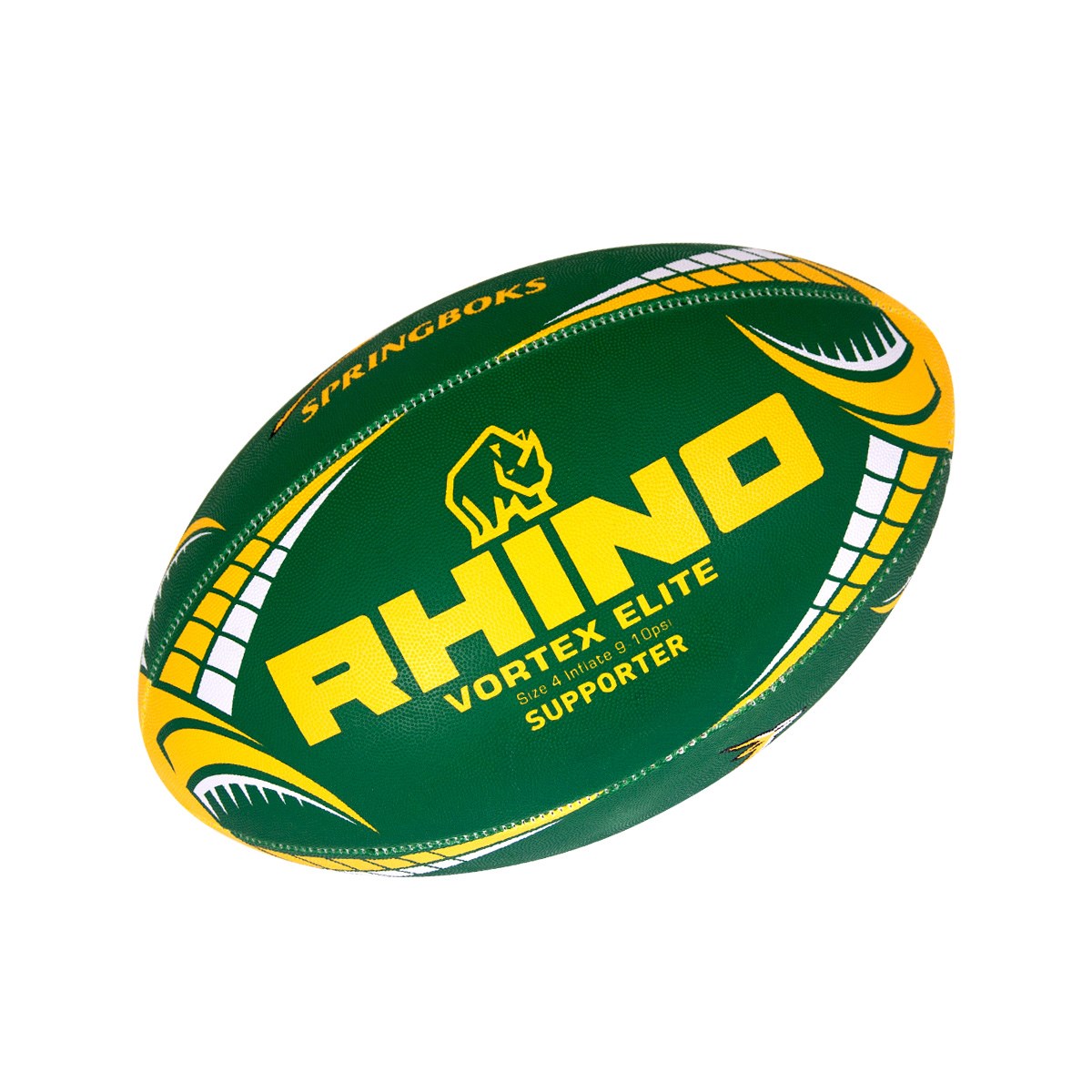 South Africa Supporters Ball Green/Gold/White Size 4 - Front