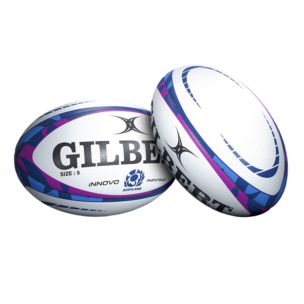 Gilbert Scotland Innovo Match Rugby Ball - Both Sides View