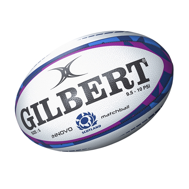 Gilbert Scotland Innovo Match Rugby Ball - Front View