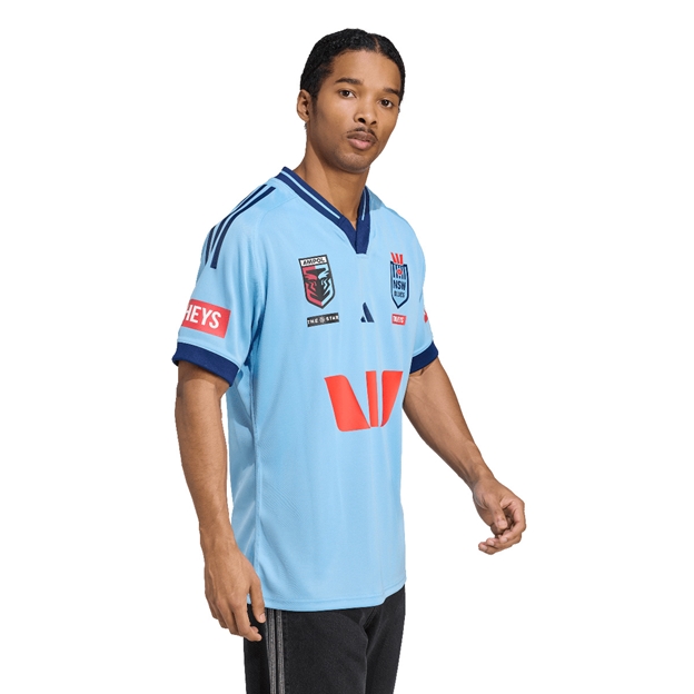 New South Wales Mens Home Jersey 25/26 Light Blue - Model Walking