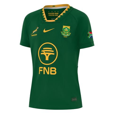 South Africa Springboks Youth Home Stadium Rugby Shirt 25/26 – Green