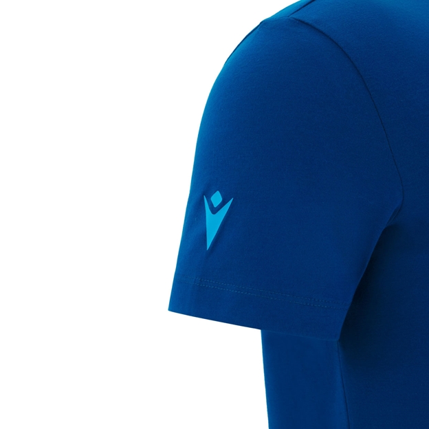 Scotland Mens Leisure T-Shirt 25/26 - Printed Macron Sleeve Logo