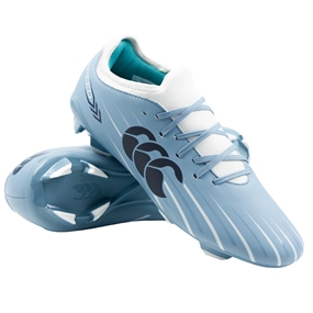 Canterbury Adults Speed Falcon 2.0 Team Firm Ground Rugby Boots Mountain Spring Blue - Front View
