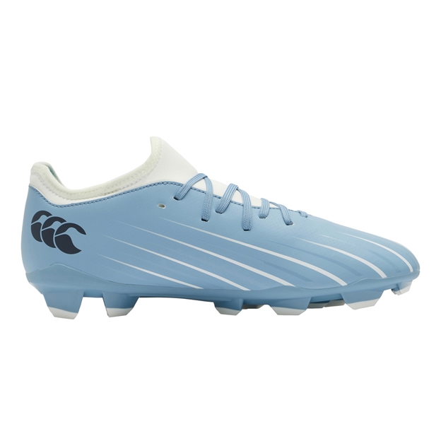 Canterbury Adults Speed Falcon 2.0 Team Firm Ground Rugby Boots Mountain Spring Grey - Instep View
