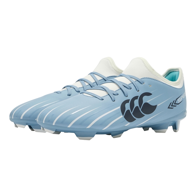 Canterbury Adults Speed Falcon 2.0 Team Firm Ground Rugby Boots Mountain Spring Grey - Pair View