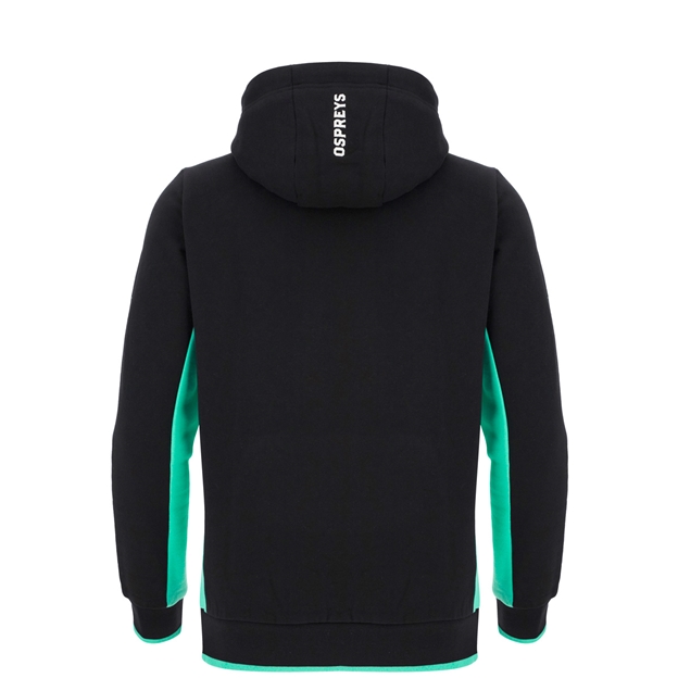 Ospreys Kids Travel Hoodie 25/26 Black - Back