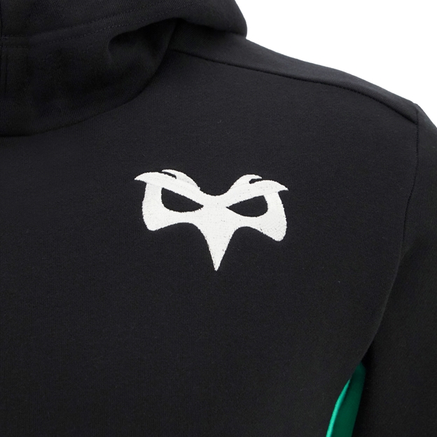 Ospreys Kids Travel Hoodie 25/26 Black - Badge