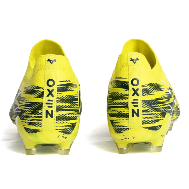 Oxen Adults Metasock All Ground Rugby Boot Yellow Flare - Back