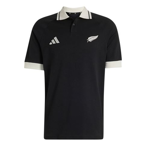 All Blacks Mens Leisurewear Polo 26/27 All Black - Front View