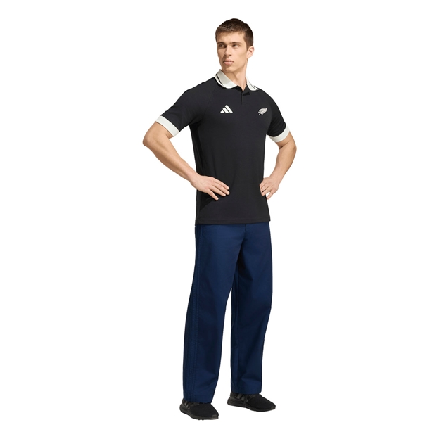 All Blacks Mens Leisurewear Polo 26/27 All Black - Model Standing View