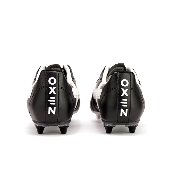 Oxen Adults Raptor Pro 6 Stud Soft Ground Rugby Boots Black - Heel