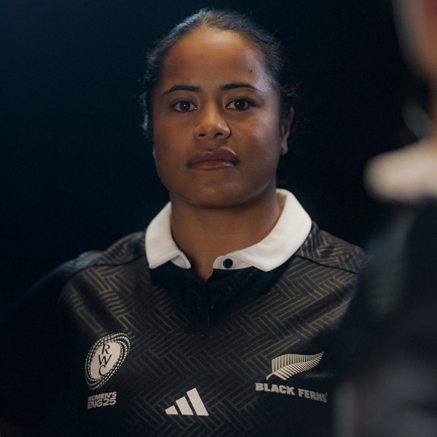 Black Ferns Womens Rugby World Cup Home Rugby Shirt 2025 - Player