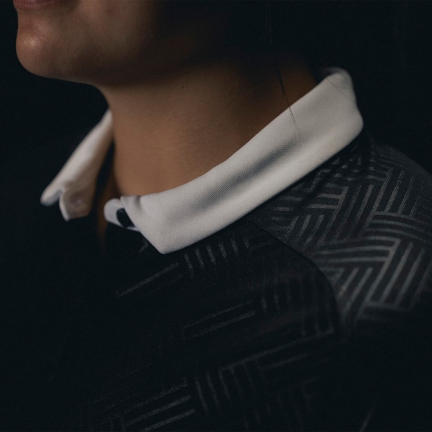 Black Ferns Womens Rugby World Cup Home Rugby Shirt 2025 - Collar