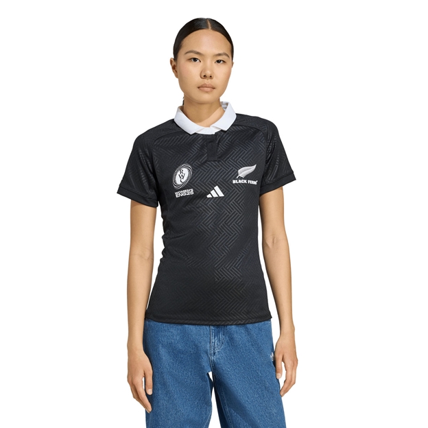 Black Ferns Womens Rugby World Cup Home Rugby Shirt 2025 - Model Front