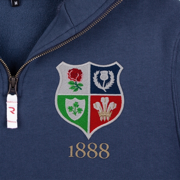 Lions 1888 Quarter Zip Sweatshirt - Petrol Blue