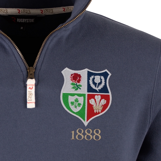 R1823 Lions1888 Qtr Zip Petrol - Crest