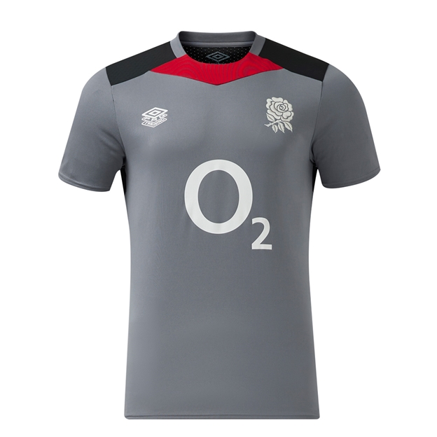 England Kids Gym T-Shirt - Grey - 2025 - Front