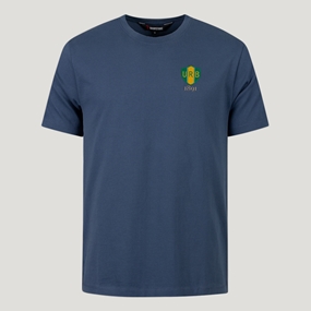 Brazil 1891 T-Shirt Petrol Blue - Front View