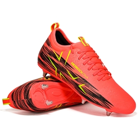 Oxen Kids Meta X 6S Soft Ground Rugby Boots Orange Blaze - Front