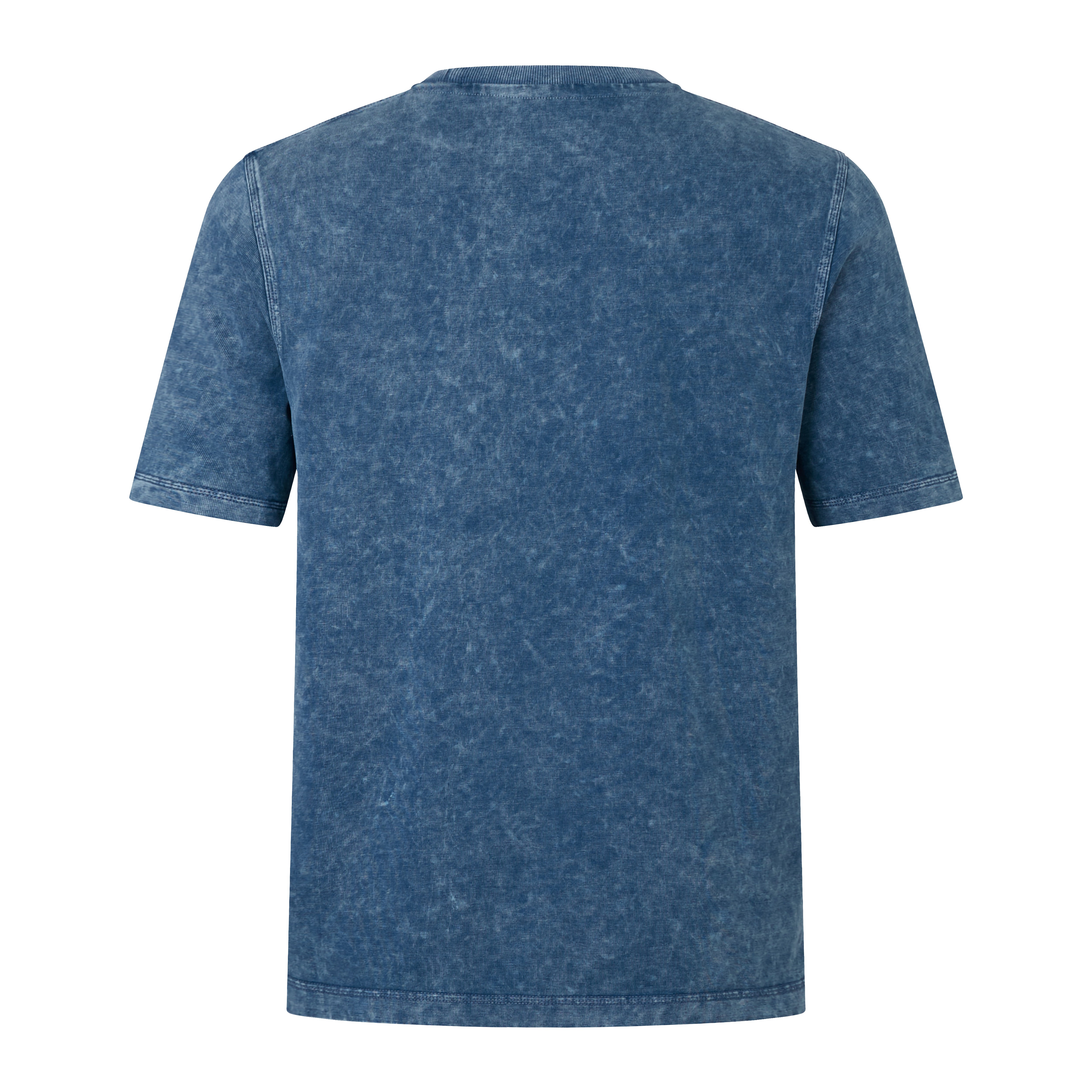 mens heritage t-shirt blue - front