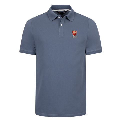 France 1906 Heritage Pure Cotton Polo – Petrol Blue