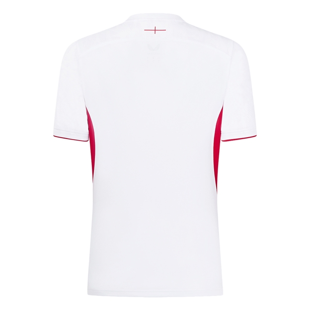 England Womens Home Red Roses Rugby Shirt 25/26 White - Back