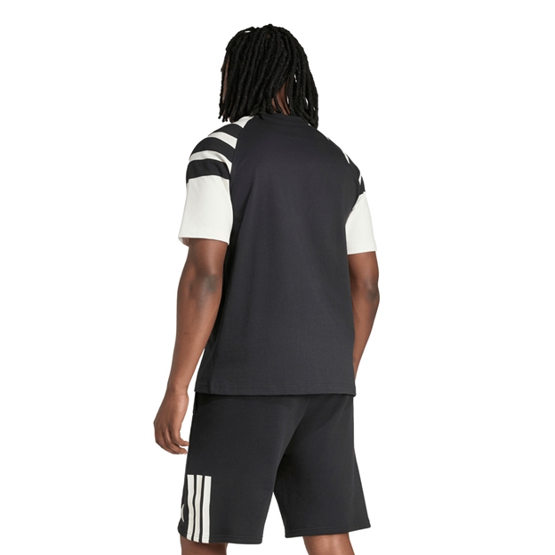 All Blacks Mens Leisurewear T-Shirt 26/27 All Black - Model Back View