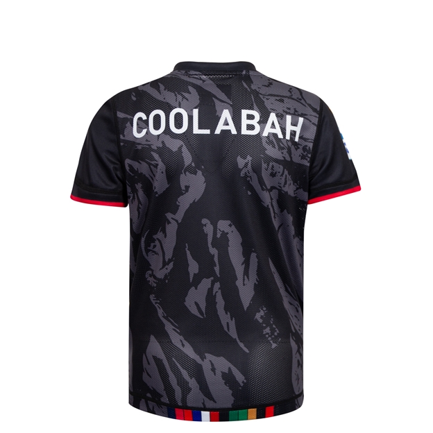 Crusaders Kids Pro Training T-Shirt Black 2025 - Back
