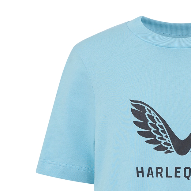 Harlequins Kids Presentation Tee 25/26 Sky Blue - Shoulder