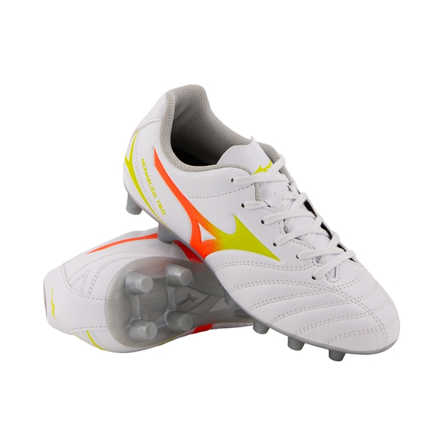 Mizuno Kids Monarcida Neo III Select Firm Ground Rugby Boots White - Front View