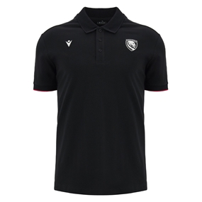 Gloucester Mens Travel Polo 26/27 Black - Front