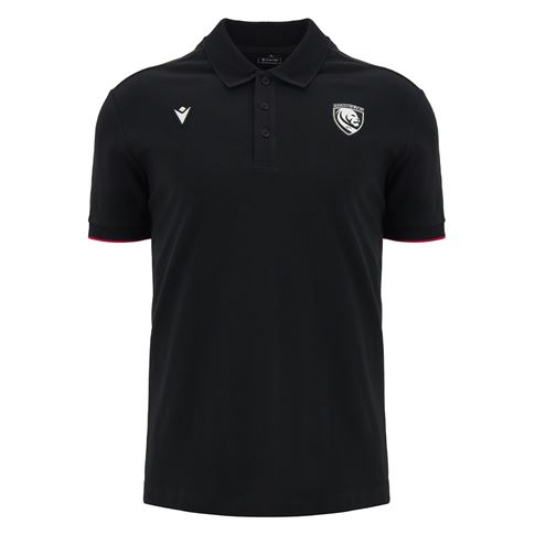 Gloucester Mens Travel Polo 26/27 Black - Front