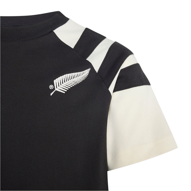All Blacks Kids Leisurewear T-Shirt 26/27 All Black - Fern Close-up