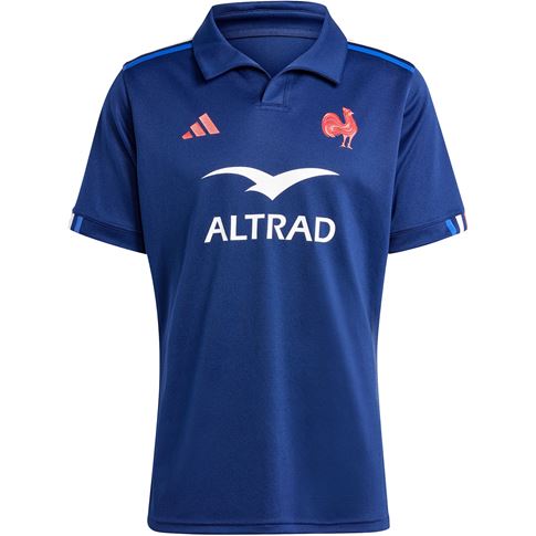France adidas Mens Home Jersey - Dark Blue 2024 - Front