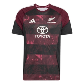 All Blacks Mens 'Greatest Rivalry' Performance T-Shirt 26/27 Maroon - Front View