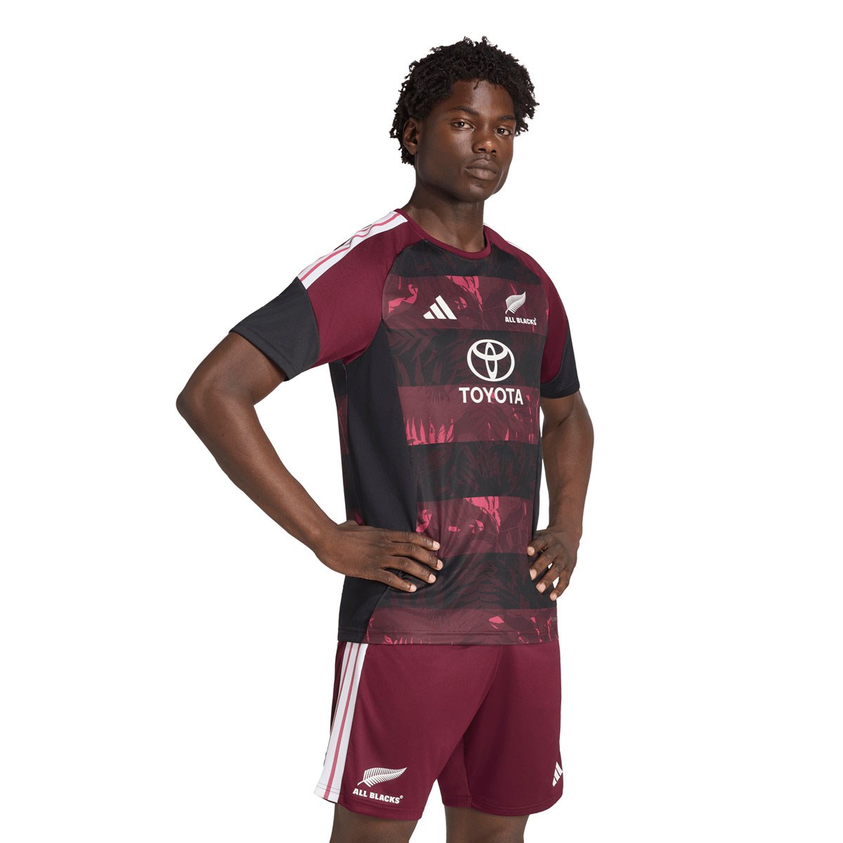 All Blacks Mens 'Greatest Rivalry' Performance T-Shirt 26/27 Maroon - Front View