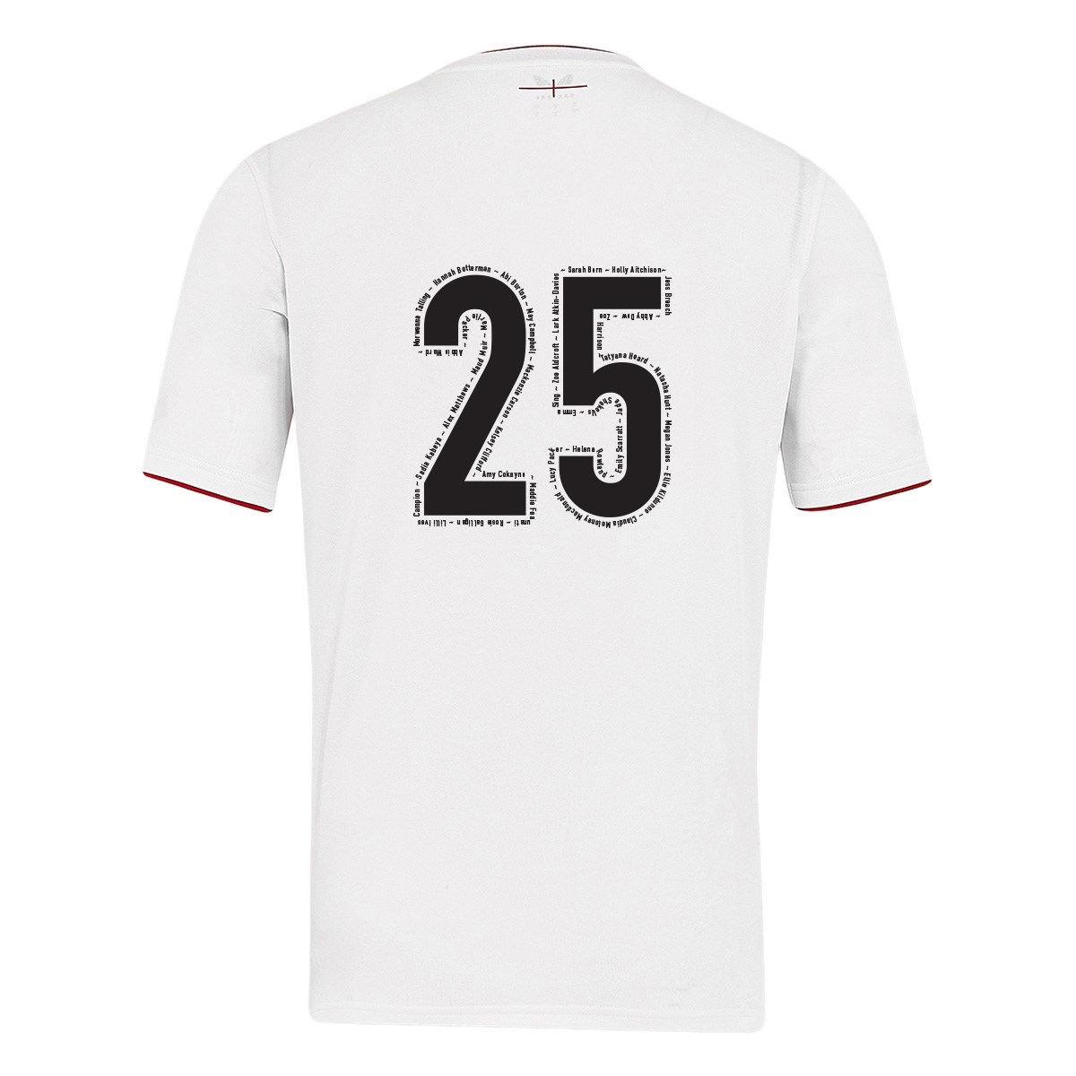 Womens World Cup Champions England Mens Home Rugby Shirt White - Front