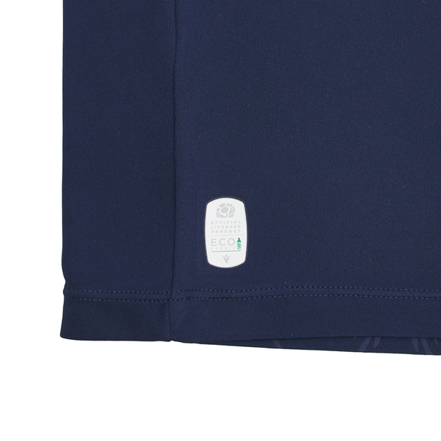 Scotland Infants Home Rugby Shirt 26/27 Navy and Sand - Official Licensed Product Close-up