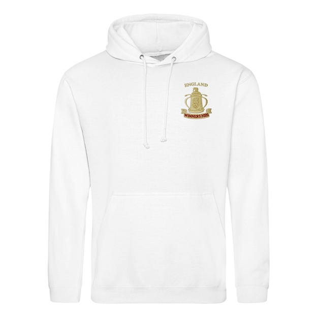 England Mens Cup Winners 2025 Classic Pullover Hoodie - White