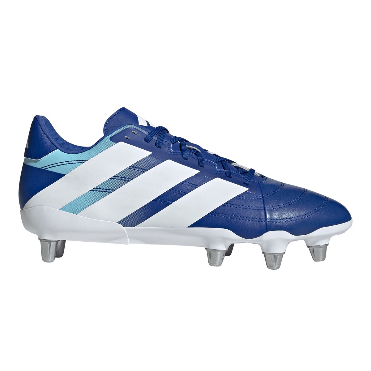Adidas Adults Kakari Elite Soft Ground Rugby Boots Team Royal Blue - Front View