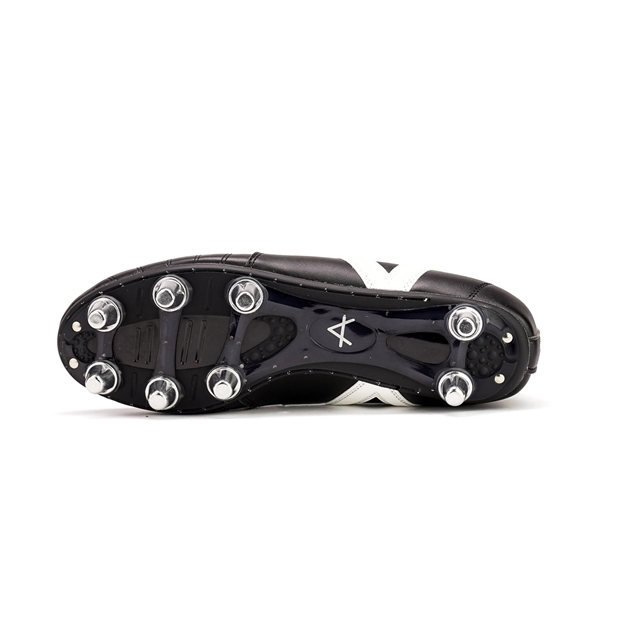 Oxen Adults Raptor Elite 8 Stud Soft Ground Rugby Boots Black - Soleplate