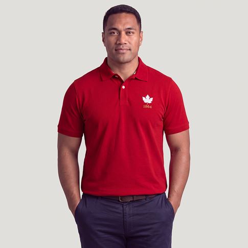 Canada 1864 Adults Polo Shirt - Model Front View