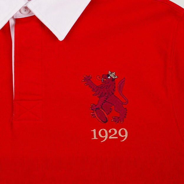Spain 1929 Adults Heritage Rugby Shirt Red - Badge Close-up
