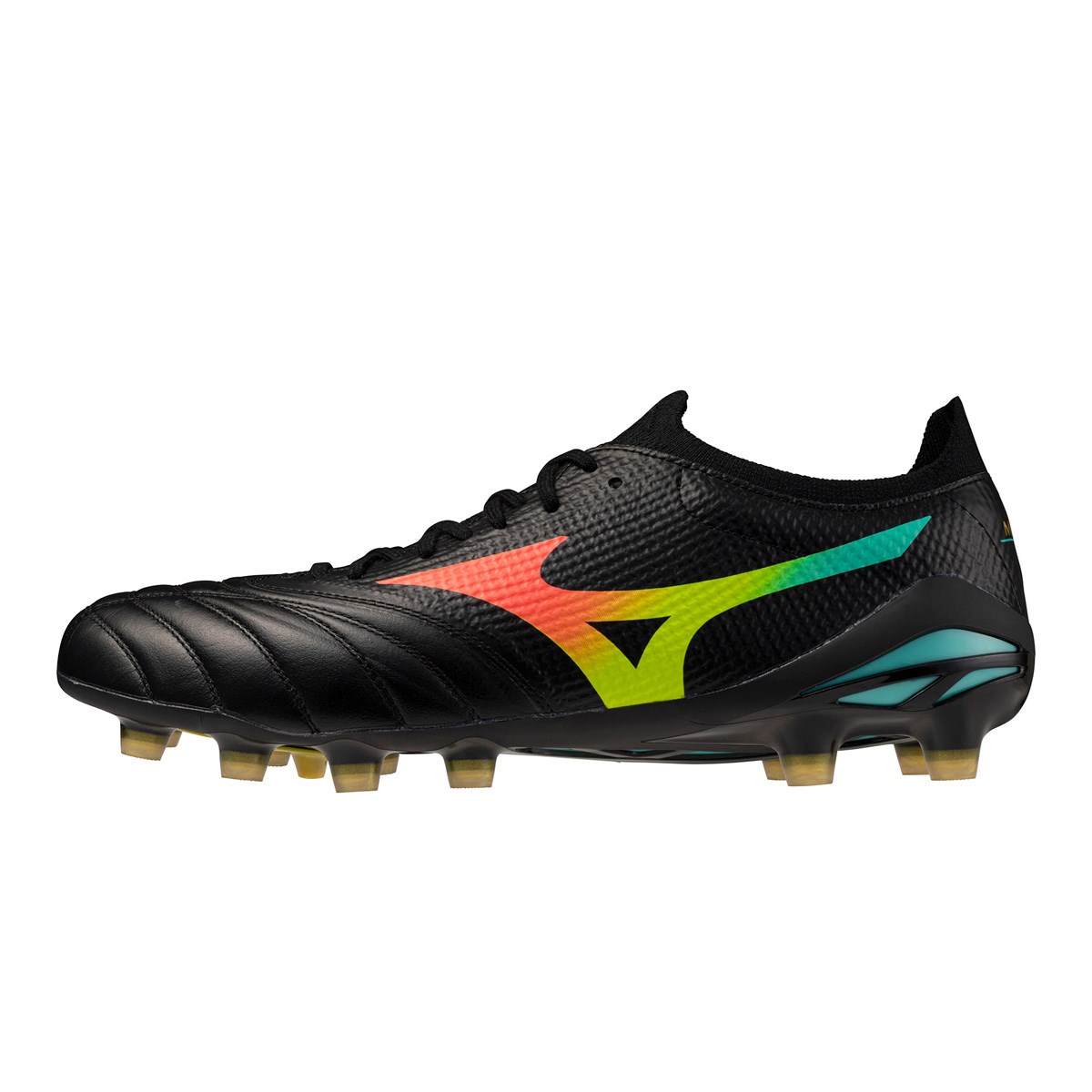Mizuno Adults Morelia Neo V β Pro Firm Ground Rugby Boots Bright Black - Front View
