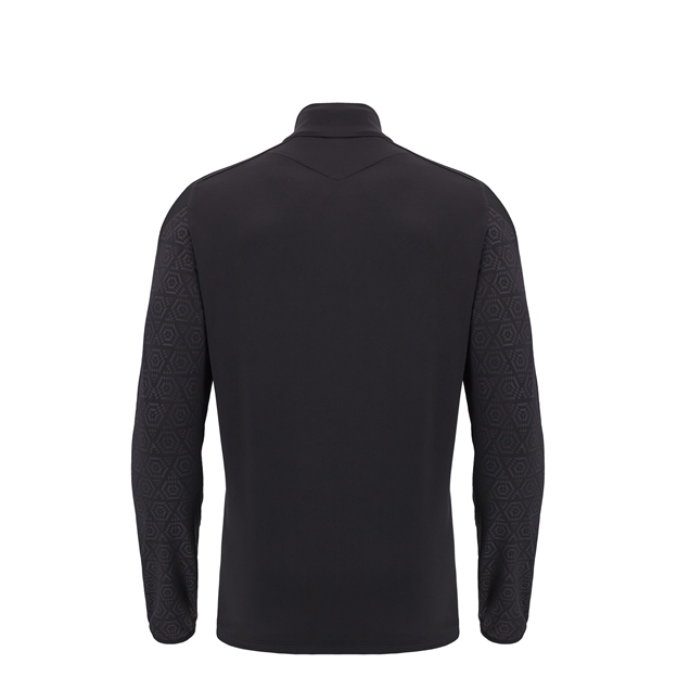 Wales Kids Training 1/4 Zip Top - Black 2025 - Back