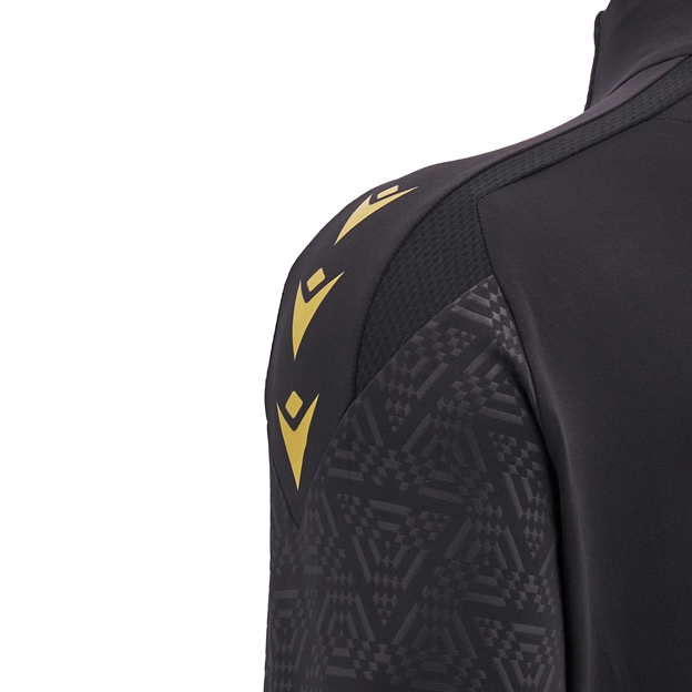 Wales Kids Training 1/4 Zip Top - Black 2025 - Sleeve
