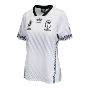 Fiji Womens WRWC 2025 Home Rugby Shirt White - Front