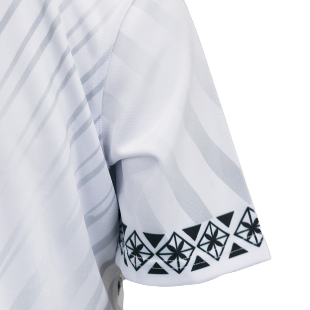 Fiji Womens WRWC 2025 Home Rugby Shirt White - Sleeve Detail