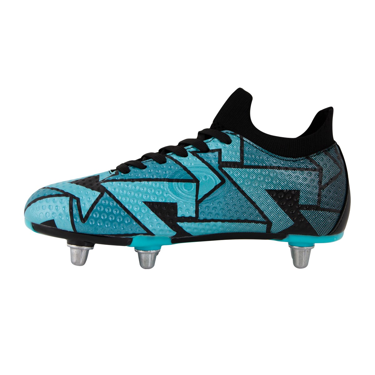 Optimum Kids Aztec Fly Knit Rugby Boot Blue - Outstep