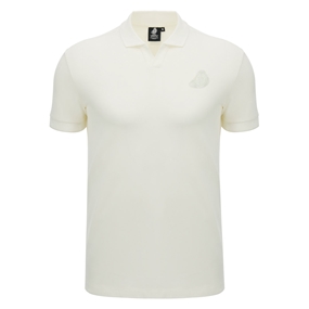 Rugby World Cup 2027 Mens Athleisure Cotton Polo - Off White - Front